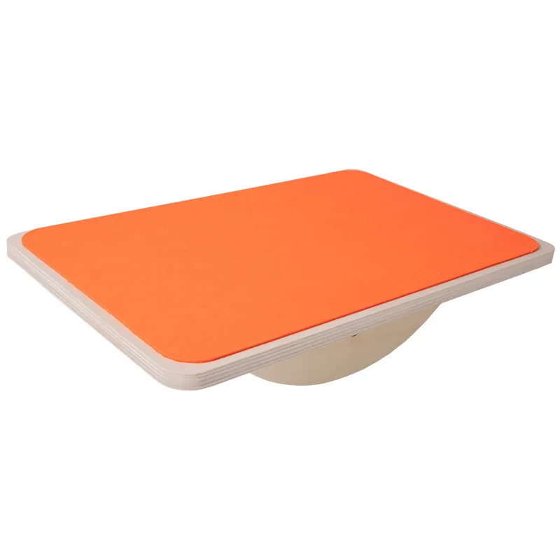 Montessori Wooden Balance Board Unisex Yoga Fitness Training Indoor Toys Card Material En71
